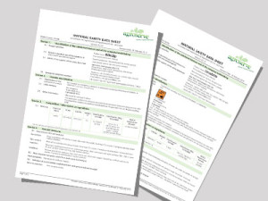 Safety Data Sheets for dairy hygiene products